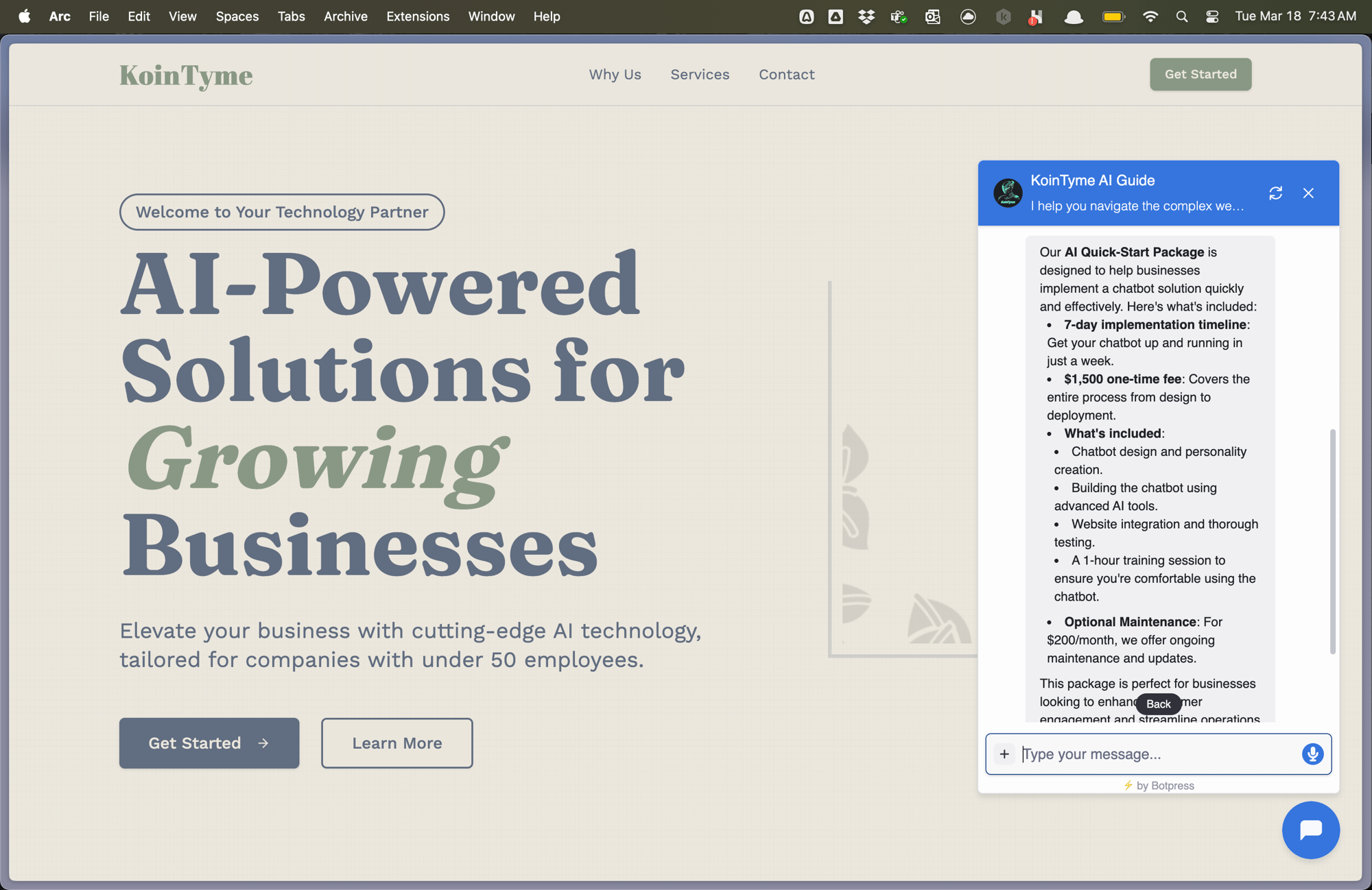 Chatbot Example